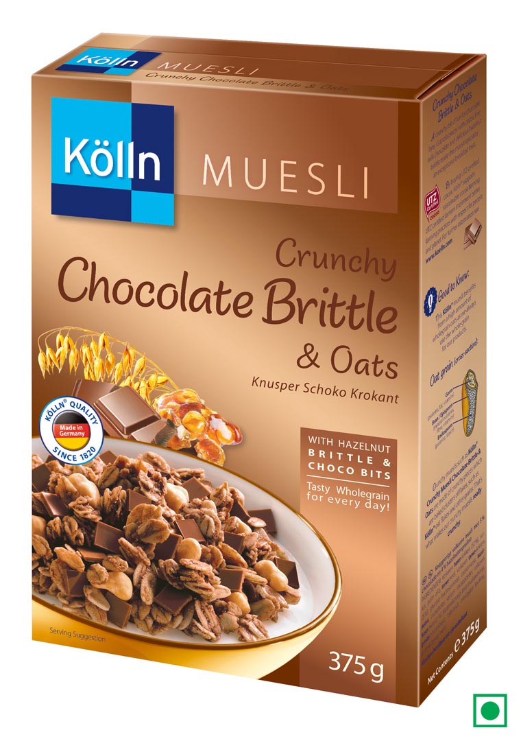 Crunchy Mueslis (granola), Kölln - Kölln Muesli Crunchy Chocolate Brittle &  Oats - Saksham Impex Private Limited